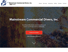 Tablet Screenshot of mainstreamdivers.com